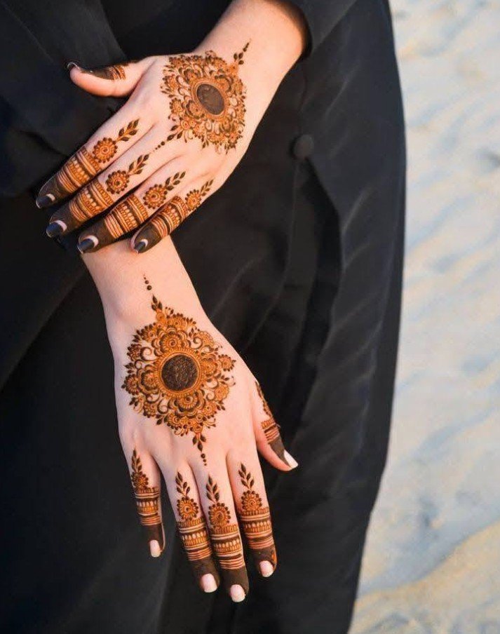 back hand mehndi design